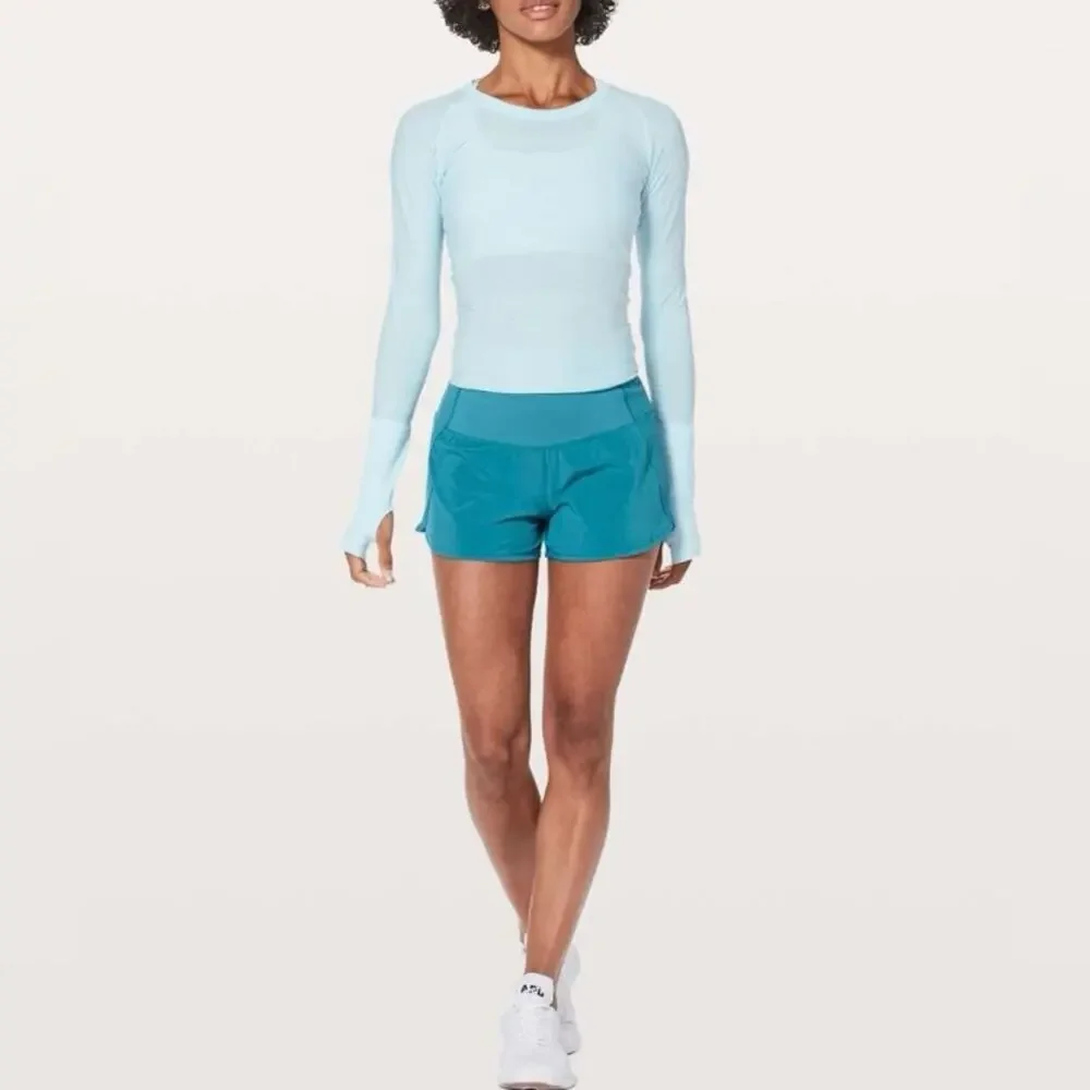 lululemon athletica Teal Running Shorts